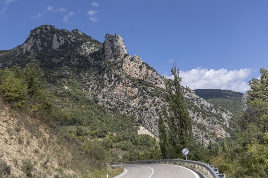 Fahrt nach Escalona in spanischen Pyrenäen